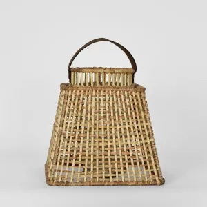 Eden Rattan Lantern Square Small Natural by OneWorld Collection, a Lanterns for sale on Style Sourcebook