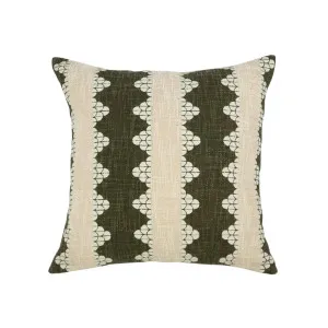 Ellsbeth 50x50cm Cushion Green/White by OneWorld Collection, a Cushions, Decorative Pillows for sale on Style Sourcebook