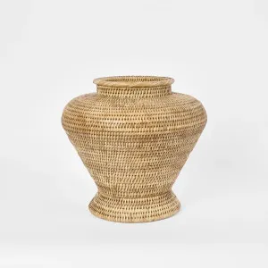 Paume Rattan Flower Urn Large Natural by OneWorld Collection, a Vases & Jars for sale on Style Sourcebook