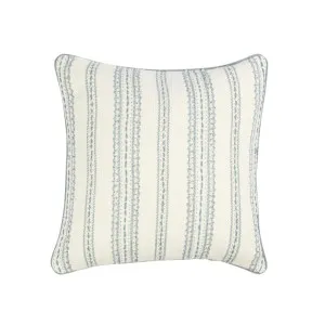Bluebell 50x50cm Cushion Natural/Blue by OneWorld Collection, a Cushions, Decorative Pillows for sale on Style Sourcebook