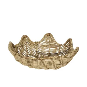 Clam Shell Rattan Small Natural by OneWorld Collection, a Decor for sale on Style Sourcebook