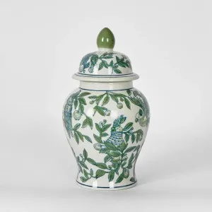 Meadow Parrot Ginger Jar Small by OneWorld Collection, a Statues & Ornaments for sale on Style Sourcebook