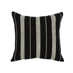 Malik 50x50cm Cushion Black/White by OneWorld Collection, a Cushions, Decorative Pillows for sale on Style Sourcebook