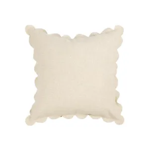 Scallop 50x50cm Cushion White by OneWorld Collection, a Cushions, Decorative Pillows for sale on Style Sourcebook