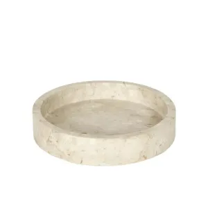 Hale Marble Bowl Medium Cream by OneWorld Collection, a Decorative Plates & Bowls for sale on Style Sourcebook