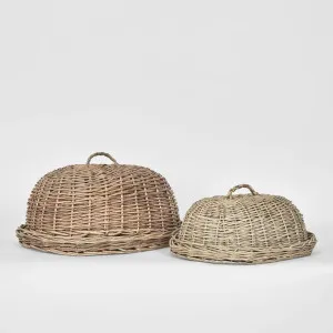 Oval Basket W Cover S/2 by OneWorld Collection, a Tableware for sale on Style Sourcebook