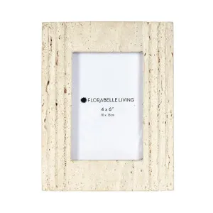 Trey Travertine Photo Frame 4x6 by OneWorld Collection, a Photo Frames for sale on Style Sourcebook