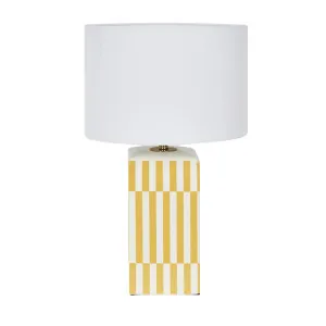 Parlour Yellow Table Lamp & Shade by OneWorld Collection, a Table & Bedside Lamps for sale on Style Sourcebook