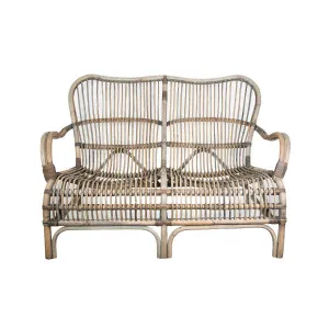 Seville Rattan Two Seater Kubu Grey -Outdoor Undercover by OneWorld Collection, a Sofas for sale on Style Sourcebook