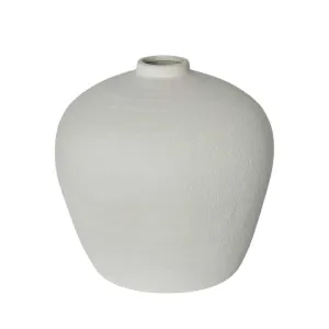 Laila Round Vase White by OneWorld Collection, a Vases & Jars for sale on Style Sourcebook