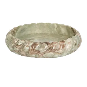 Twist Marble Bowl Beige & White Large by OneWorld Collection, a Decorative Plates & Bowls for sale on Style Sourcebook