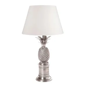 Bermuda Pineapple Table Lamp Base Antique Silver by OneWorld Collection, a Table & Bedside Lamps for sale on Style Sourcebook