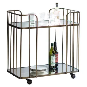 Verna Drinks Trolley Bronze by OneWorld Collection, a Sideboards, Buffets & Trolleys for sale on Style Sourcebook