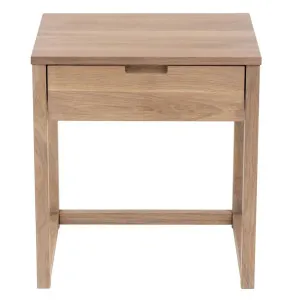 Oslo Oak 1 Draw Bedside Table White WashFinish by OneWorld Collection, a Bedside Tables for sale on Style Sourcebook