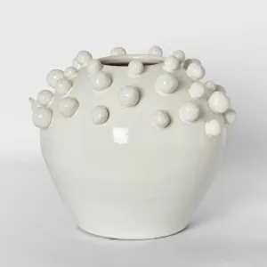 Frida Terracotta White Vase Large by OneWorld Collection, a Vases & Jars for sale on Style Sourcebook