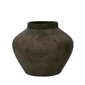 Landis Classic Medium Vase Earth Brown by OneWorld Collection, a Vases & Jars for sale on Style Sourcebook