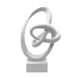 Sana Abstract Sculpture White by OneWorld Collection, a Decor for sale on Style Sourcebook