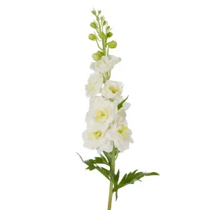 Delphinium Flower Real Touch Stem 70cm White by OneWorld Collection, a Plants for sale on Style Sourcebook