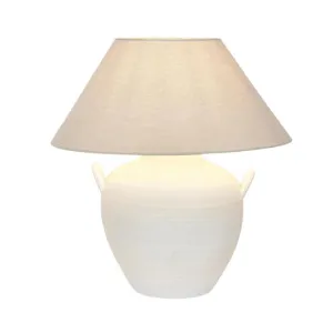 Camille White Table Lamp & Shade by OneWorld Collection, a Table & Bedside Lamps for sale on Style Sourcebook