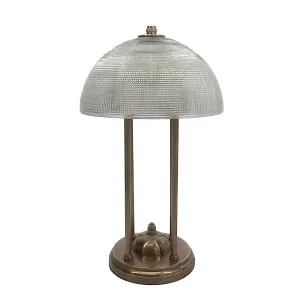 Victor Table Lamp With Textured Glass by OneWorld Collection, a Table & Bedside Lamps for sale on Style Sourcebook