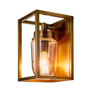 Wellington Outdoor Wall Light Brass by OneWorld Collection, a Wall Lighting for sale on Style Sourcebook