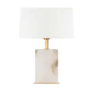 Roco Alabaster Table Lamp With Shade by OneWorld Collection, a Table & Bedside Lamps for sale on Style Sourcebook