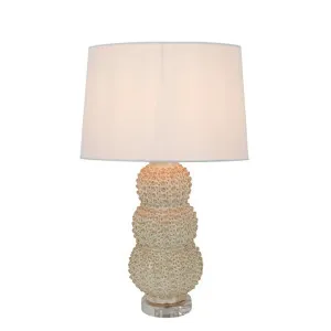 Sea Urchins Ceramic Table Lamp Base Cream - Base Only by OneWorld Collection, a Table & Bedside Lamps for sale on Style Sourcebook