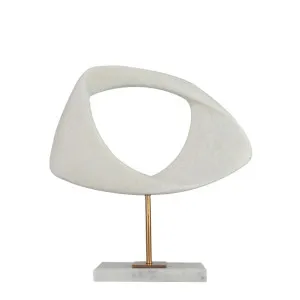 Taya Sculpture on Stand White by OneWorld Collection, a Decor for sale on Style Sourcebook