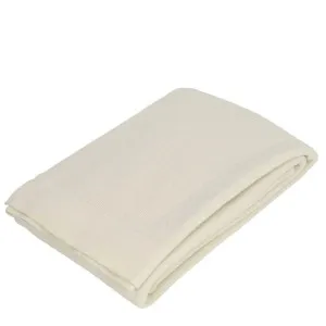 Lancaster Wool Throw Cream 130x230cm by OneWorld Collection, a Throws for sale on Style Sourcebook