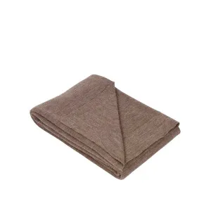 Lancaster Wool Throw Brown 130x230cm by OneWorld Collection, a Throws for sale on Style Sourcebook