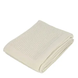 Corby Wool Throw Cream 130x230cm by OneWorld Collection, a Throws for sale on Style Sourcebook