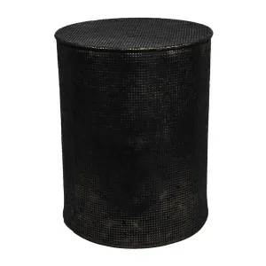Nada Drum Table Black -Outdoor by OneWorld Collection, a Side Table for sale on Style Sourcebook