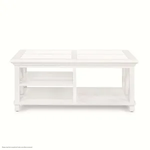 Sorrento Large Glass Coffee Table Off-White by OneWorld Collection, a Coffee Table for sale on Style Sourcebook