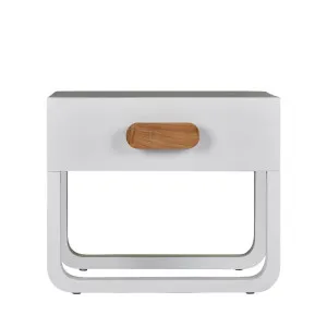 Norma Bedside Table White by OneWorld Collection, a Bedside Tables for sale on Style Sourcebook