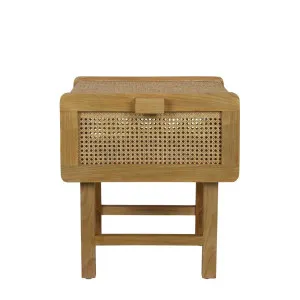 Zoe Bedside Table Natural by OneWorld Collection, a Bedside Tables for sale on Style Sourcebook
