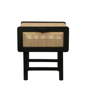 Zoe Bedside Table Black by OneWorld Collection, a Bedside Tables for sale on Style Sourcebook
