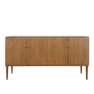 Clara Natural Oak Buffet With Brass Legs 160cm by OneWorld Collection, a Sideboards, Buffets & Trolleys for sale on Style Sourcebook