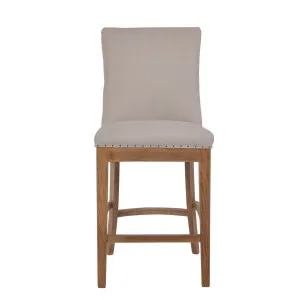 Oakwood Bar Stool Natural Beige by OneWorld Collection, a Bar Stools for sale on Style Sourcebook
