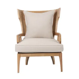Jackman Coastal Oakwood and Linen Armchair Natural by OneWorld Collection, a Chairs for sale on Style Sourcebook