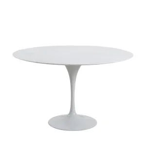 Aurora Round Dining Table Marble White 120cm by OneWorld Collection, a Dining Tables for sale on Style Sourcebook