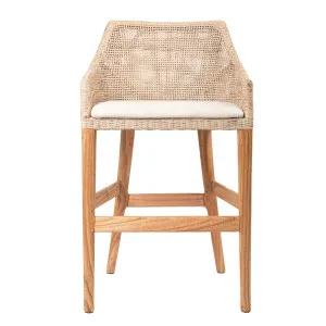 Charlotte Rattan Counter Stool Natural Whitewash by OneWorld Collection, a Bar Stools for sale on Style Sourcebook