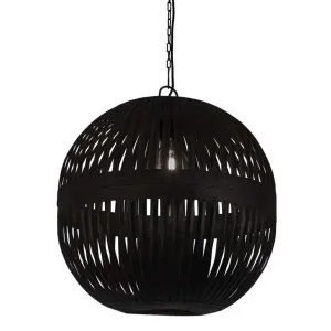 Esch Ball Ceiling Pendant Black by OneWorld Collection, a Pendant Lighting for sale on Style Sourcebook