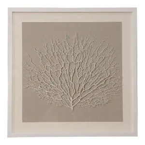 60Cm White Coral Framed Art by OneWorld Collection, a Artwork & Wall Decor for sale on Style Sourcebook
