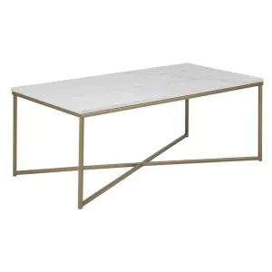 Alisma Coffee Table Brass Rectangle by OneWorld Collection, a Coffee Table for sale on Style Sourcebook