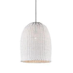 Bowerbird Ceiling Pendant Medium White by OneWorld Collection, a Pendant Lighting for sale on Style Sourcebook