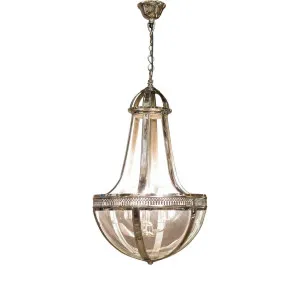 Doma Ceiling Pendant Medium Nickel by OneWorld Collection, a Pendant Lighting for sale on Style Sourcebook