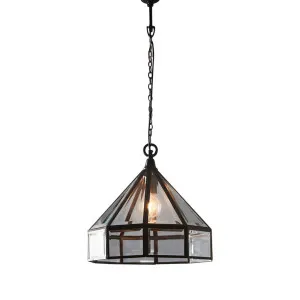 Hagman Ceiling Pendant Black by OneWorld Collection, a Pendant Lighting for sale on Style Sourcebook