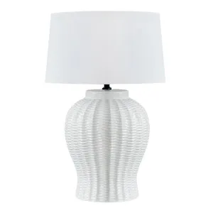 Drawbridge Ceramic Table Lamp Base White by OneWorld Collection, a Table & Bedside Lamps for sale on Style Sourcebook