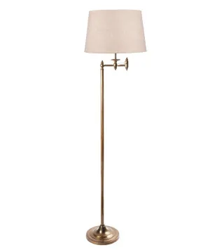 Macleay Floor Lamp Base Antique Brass by OneWorld Collection, a Floor Lamps for sale on Style Sourcebook