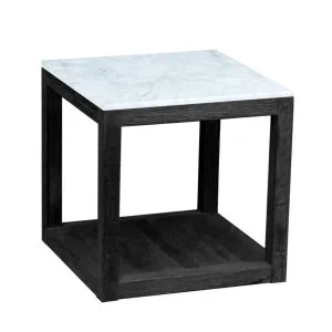 Denver Marble Side Table Black by OneWorld Collection, a Side Table for sale on Style Sourcebook